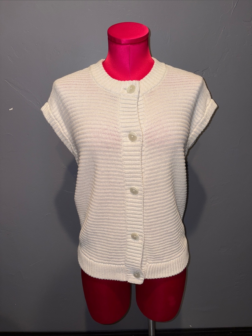 Talbots Haven ORGANIC COTTON LINEN SWEATER VEST